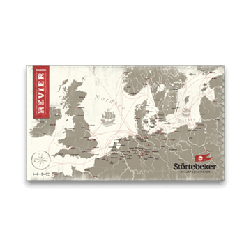 Störtebeker Seekarte zum aufhängen an der Wand.