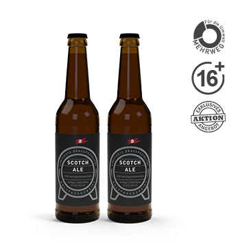 Zwei Störtebeker Flaschen Scotch-Ale holzfassgereift 0,33l.