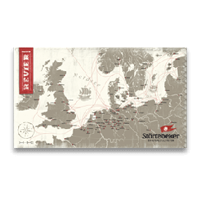 Störtebeker Seekarte zum aufhängen an der Wand.