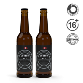Zwei Störtebeker Flaschen Scotch-Ale holzfassgereift 0,33l.